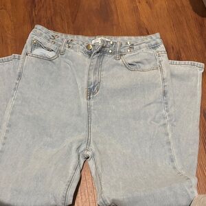 Stylish High Rise Light Blue Women's Jeans